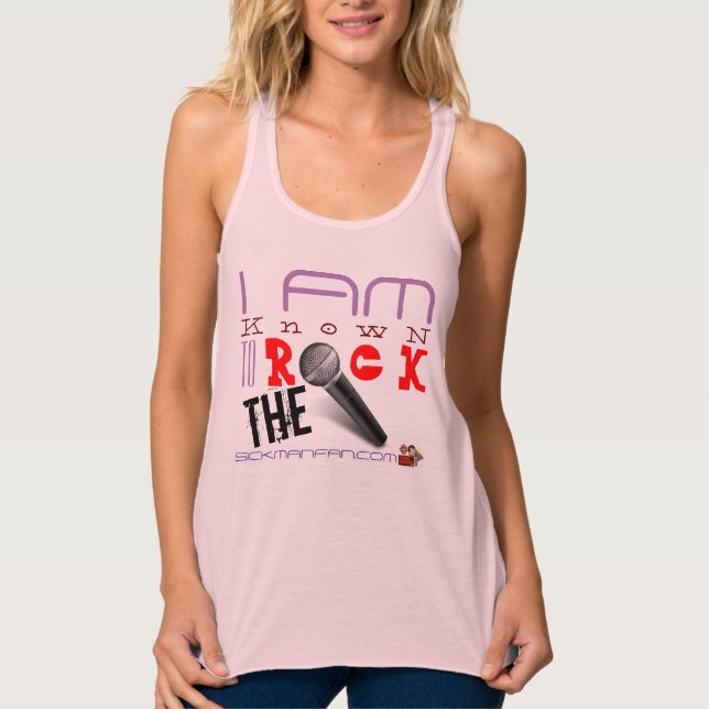 CAMISETA CON TIRANTES ROCK THE MIC RACER BACK (Anverso)