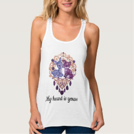 Camiseta Con Tirantes Romantic Crystal Animals Custom Couple