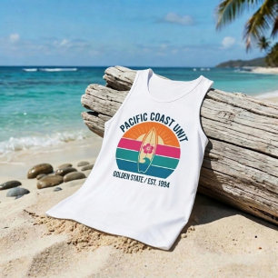 Camiseta Con Tirantes Ropa de playa retro de los 90 - Tanque de surf de