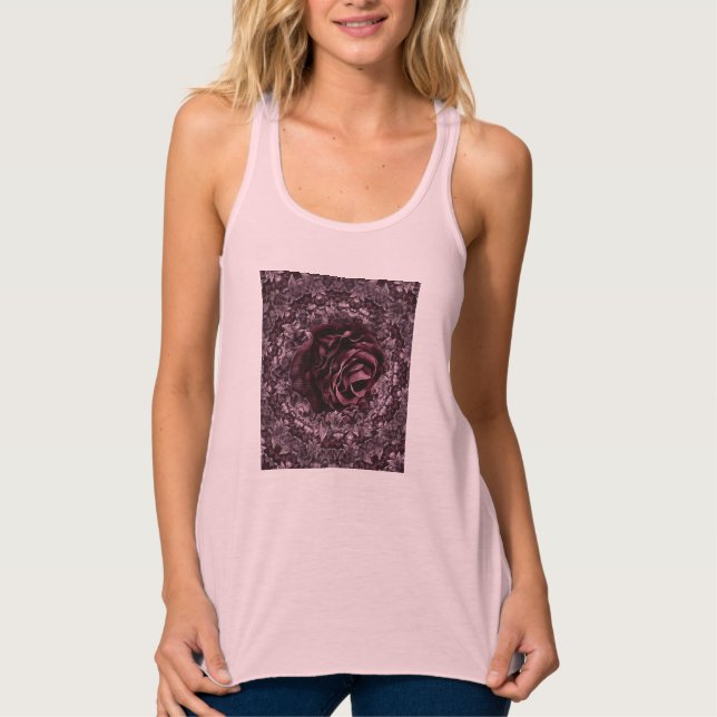 Camiseta Con Tirantes Rosa Mandala (Anverso)