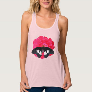 Camiseta Con Tirantes Rosa y cola de inflexión