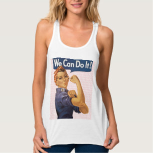 Camiseta Con Tirantes Rosie the Riveter We Can Do It Red Polka Dots