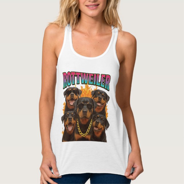 Camiseta Con Tirantes Rottweiler  (Anverso)