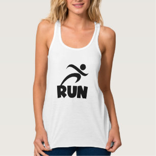 Camiseta Con Tirantes RUN Black