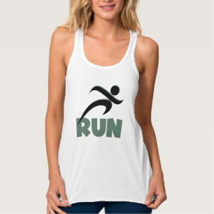 Camiseta Con Tirantes RUN Green