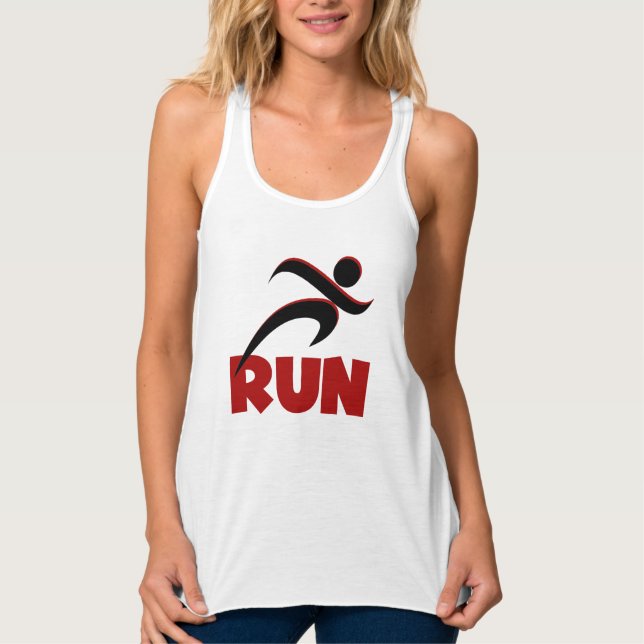 Camiseta Con Tirantes RUN Red Fitness Running (Anverso)