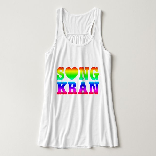 Camiseta Con Tirantes S ❤ NGKRAN ~ Heart Songkran (Diseño del anverso)
