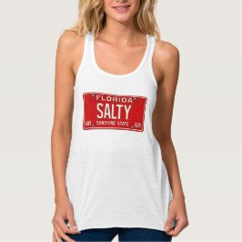 Camiseta Con Tirantes Salty Life 1969 | Retro Florida License Plate Surf