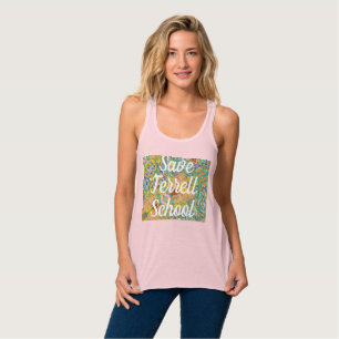Camiseta Con Tirantes Salvar el diseño artístico de la escuela Terrell