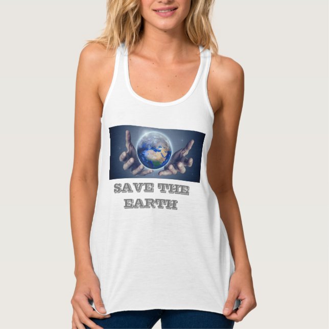 Camiseta Con Tirantes Salven a las mujeres de la tierra (Anverso)