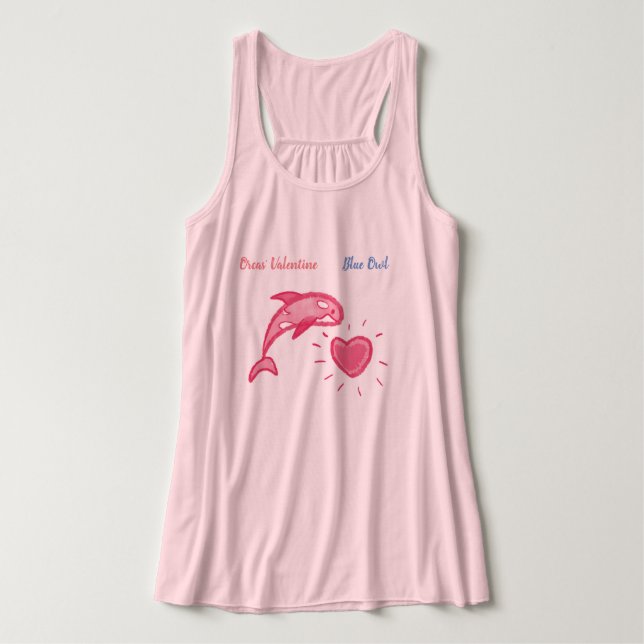 Camiseta Con Tirantes San Valentín de las Orcas - Serie de canciones Rac (Diseño del anverso)