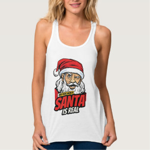 Camiseta Con Tirantes Santa es Real – Pregúntale a tu Mamá Arte Pop Sant
