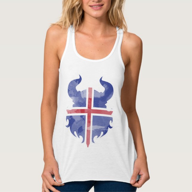 Camiseta Con Tirantes Selección de fútbol de Islandia regalo (Anverso)