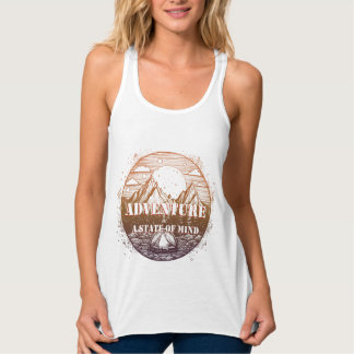Camiseta Con Tirantes Senderismo de aventura, aventura es un estado ment