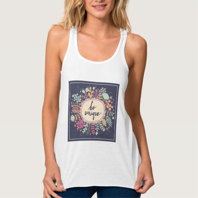 Camiseta Con Tirantes Ser único (Anverso)