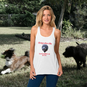 Camiseta Con Tirantes Shepadoodle Amor Incondicional