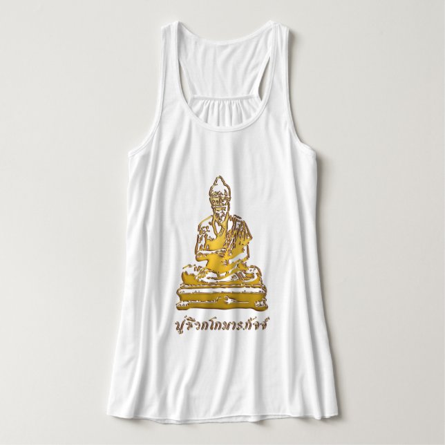 Camiseta Con Tirantes Shivago Komarpaj Buda del masaje tailandés (Diseño del anverso)