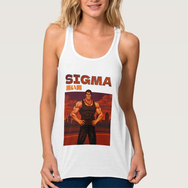 Camiseta Con Tirantes Sigma 強い男 (Anverso)