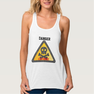 Camiseta Con Tirantes Signo de advertencia de peligro Thunder_Cove Tank