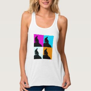 Camiseta Con Tirantes Silhouette de escultura de Shakespeare