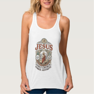 Camiseta Con Tirantes Símbolo de la Iglesia Primitiva de Jesús Estética