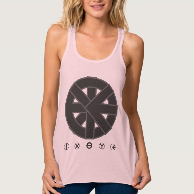 Camiseta Con Tirantes Símbolo de la rueda de Ichthys (Anverso)