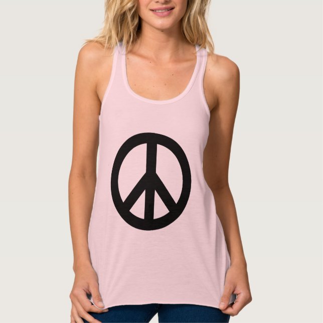 Camiseta Con Tirantes Símbolo de signo de paz (Anverso)