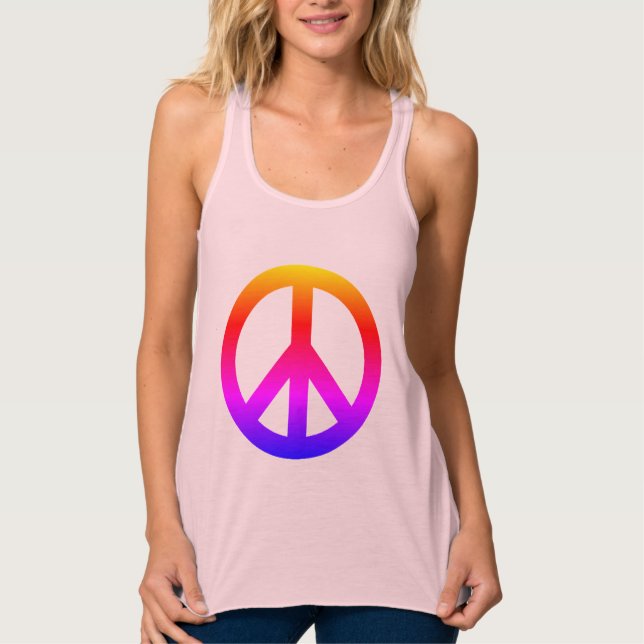 Camiseta Con Tirantes Símbolo de signo de paz (Anverso)