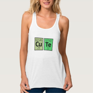 Camiseta Con Tirantes Símbolos de elementos de tabla periódica de corte