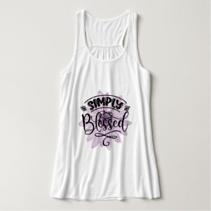 Camiseta Con Tirantes Simplemente bendecido