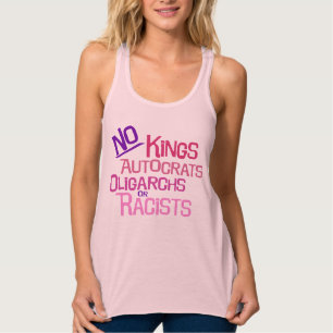 Camiseta Con Tirantes Sin reyes — Versión rosa del tanque de dos caras f