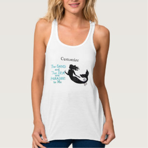 Camiseta Con Tirantes Sirena de arena y playa de mar Thunder_Cove Tank T