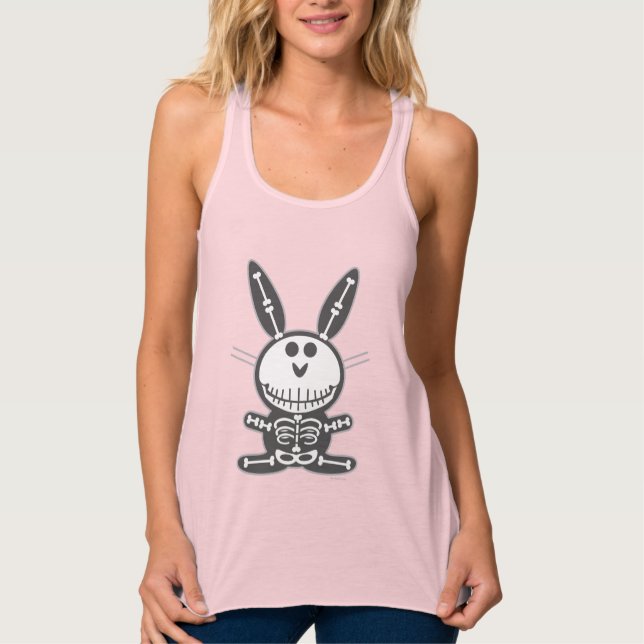 Camiseta Con Tirantes Skeleton Bunny (Anverso)