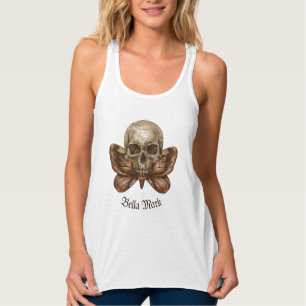 Camiseta Con Tirantes Skull Moth