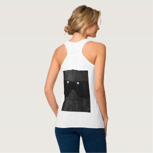 Camiseta Con Tirantes Sleepy Face - Bella de las mujeres - Racerback flo