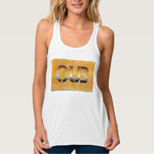 Camiseta Con Tirantes SlipperyJoe's cub bear words gold brown tan white