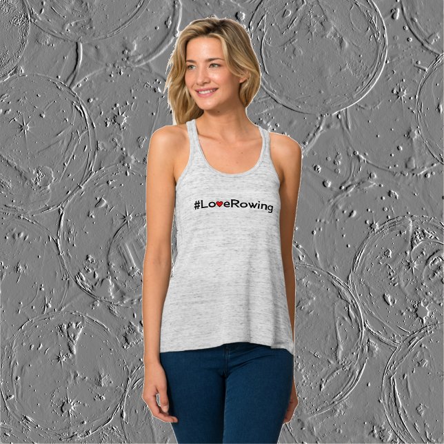 Camiseta Con Tirantes Slogan de Hashtag Love Rowing (Subido por el creador)