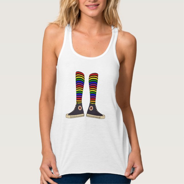 Camiseta Con Tirantes Socks LGBT (Anverso)
