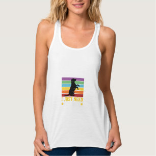 Camiseta Con Tirantes Solo Necesito Terapia de Perro