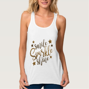 Camiseta Con Tirantes Sonríe brillar