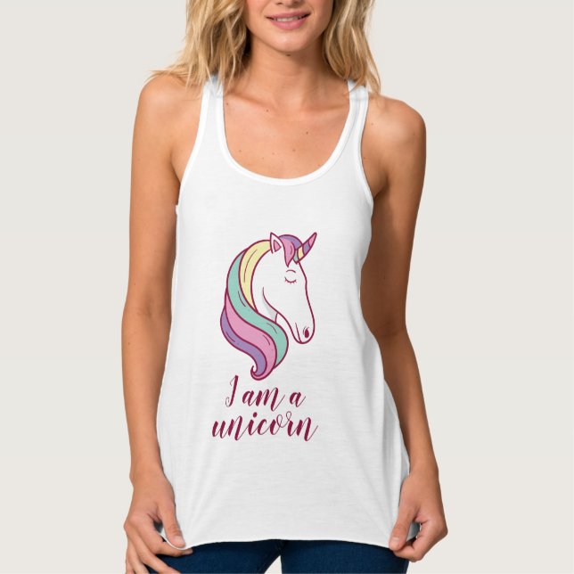 Camiseta Con Tirantes Soy unicornio (Anverso)