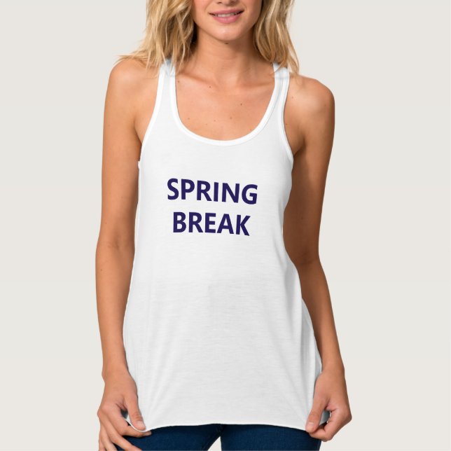 CAMISETA CON TIRANTES SPRING BREAK (Anverso)