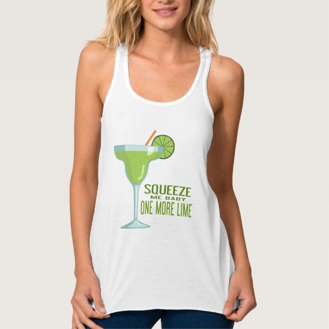 Camiseta Con Tirantes Squeeze Me Baby Una Lime Más | Margarita (Anverso)