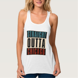 Camiseta Con Tirantes Straight Outta Chicago Illinois IL USA