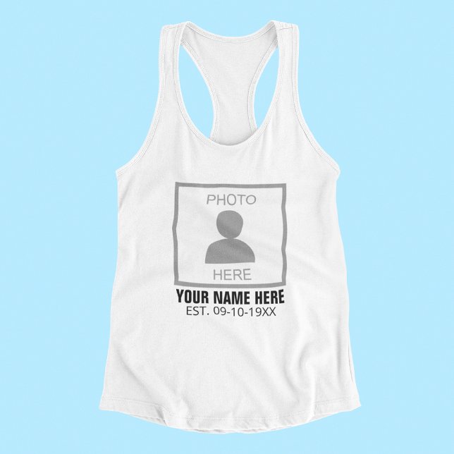 Camiseta Con Tirantes Su foto aquí Nombre y edad (Subido por el creador)