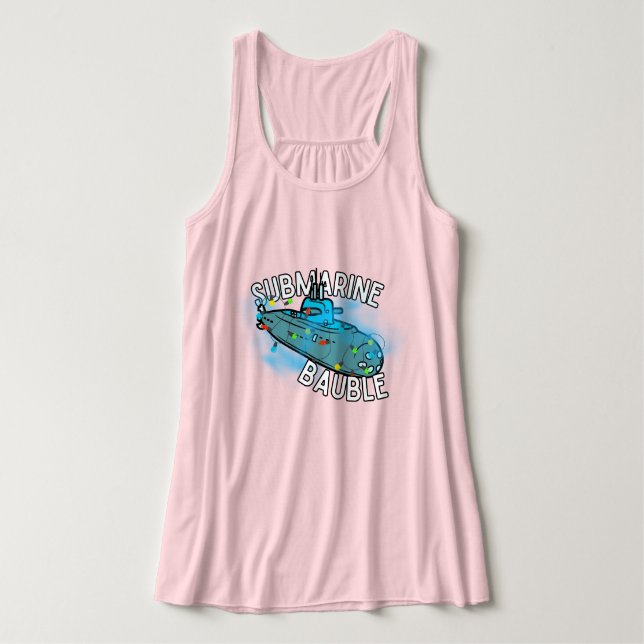 Camiseta Con Tirantes Submarino, bauble, navidades (Diseño del anverso)