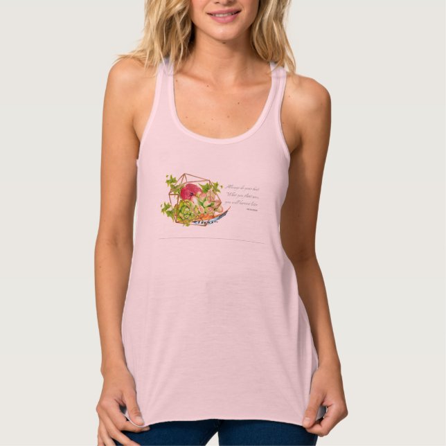 Camiseta Con Tirantes Sucultores De Cita De Og Mandino (Anverso)