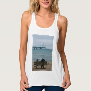 Camiseta Con Tirantes Sudadera con capucha de la vista del puente de Mac