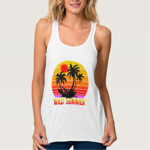 Camiseta Con Tirantes Sudadera con capucha Wild Retro Summer Vibes-62827