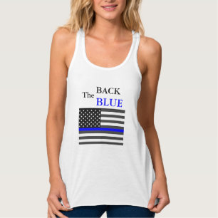 Camiseta Con Tirantes Sudadera delgada de la línea azul